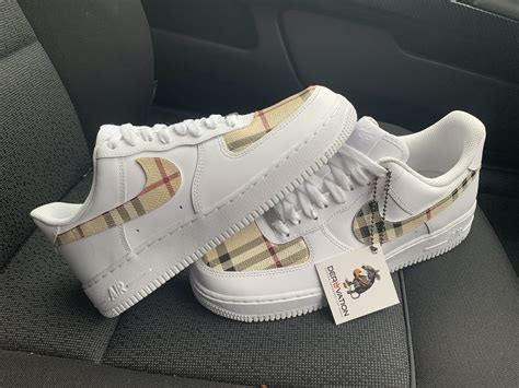 white Burberry air force 1